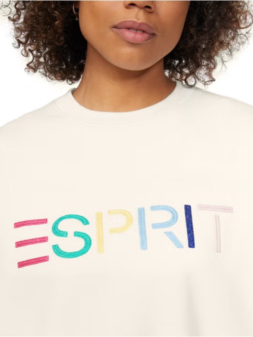Esprit Costco Crewneck Sweatshirt Women’s Retro Logo - Picture 2 of 7